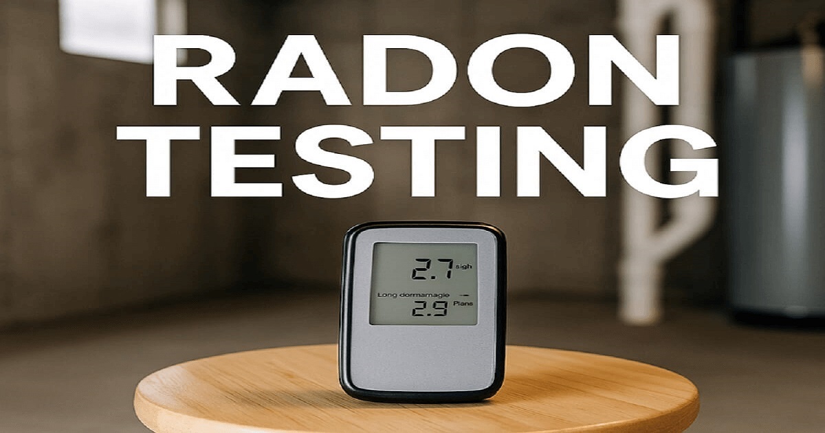 A continuous radon monitor placed in a home for a 48-hour test